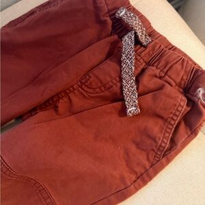 Cat & Jack Rust Casual Pants with Belt
